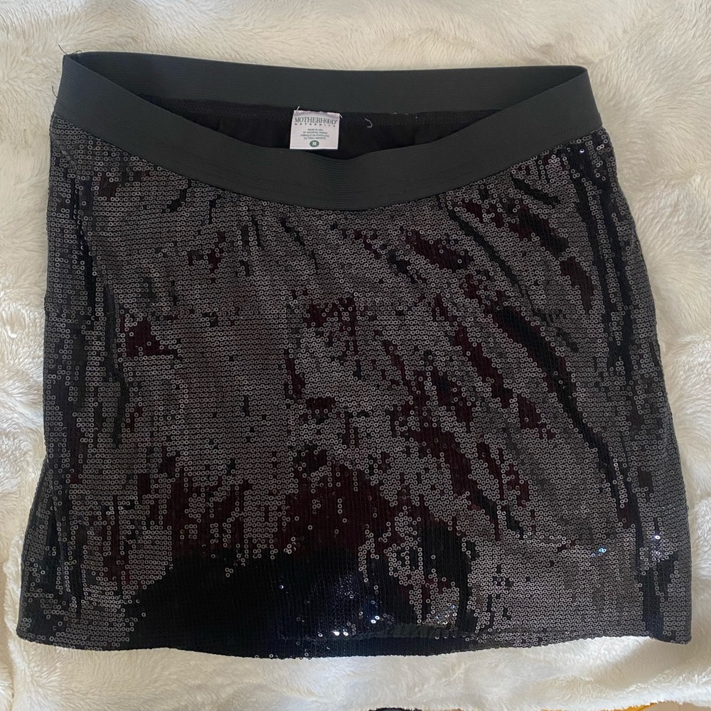 Maternity sequin mini skirt
